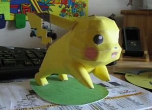 Pikachu papercraft