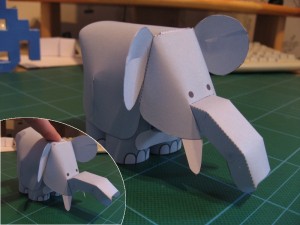 Mobile Elephant papercraft
